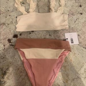 Beach Riot High Waisted Two Piece Bikini